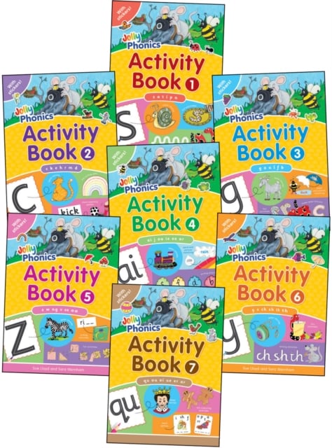 Book cover of Jolly Phonics Activity Books 1-7