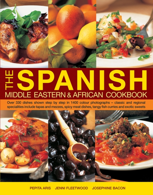 Book cover of The Spanish, Middle Eastern & African Cookbook