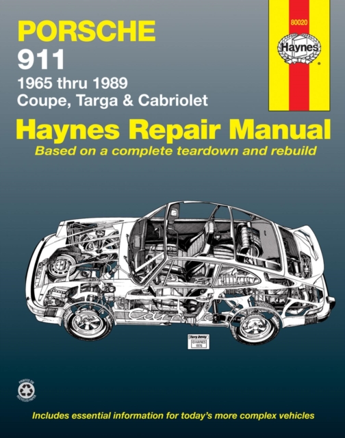 Book cover of Porsche 911 (1965-1989) for Coupe, Targa & Cabriolet Haynes Repair Manual (USA)
