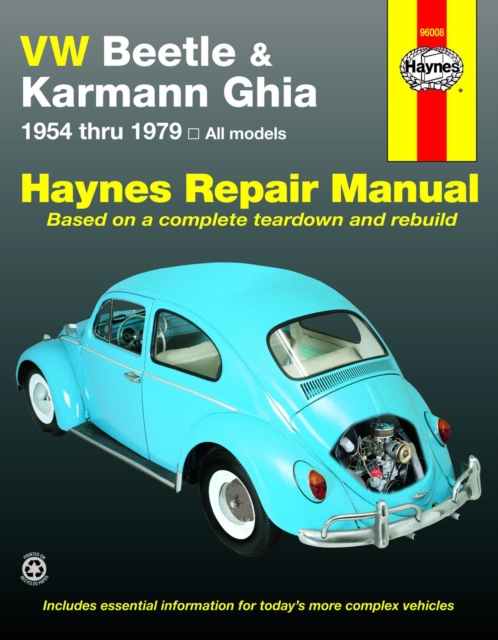 Book cover of Volkswagen VW Beetle & Karmann Ghia (1954-1979) Haynes Repair Manual (USA)