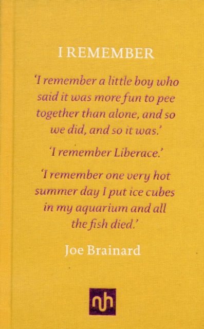 Book cover of I Remember