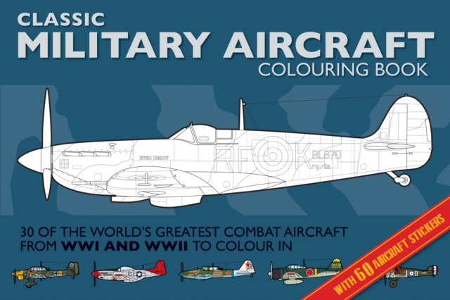 Book cover of Military Aircraft Colouring Book
