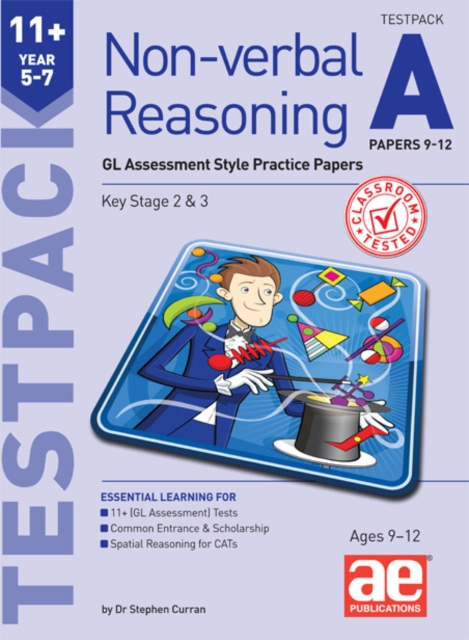 Book cover of 11+ Non-verbal Reasoning Year 5-7 Testpack A Papers 9-12