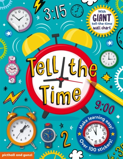 Book cover of Tell The Time Sticker Book