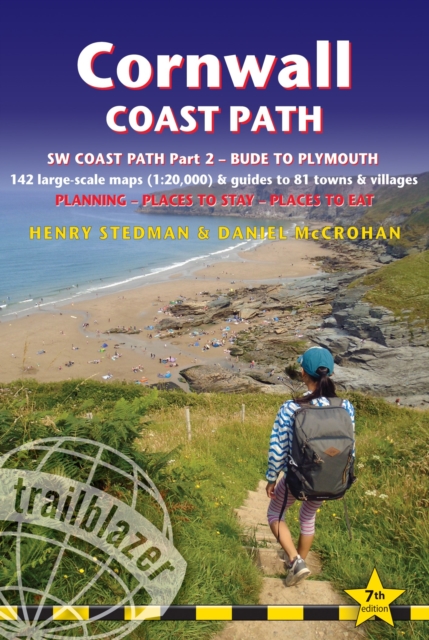 Book cover of Cornwall Coast Path Trailblazer walking guide