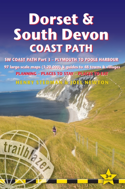 Book cover of Dorset and South Devon Coast Path - guide and maps to 48 towns and villages with large-scale walking maps (1:20 000)