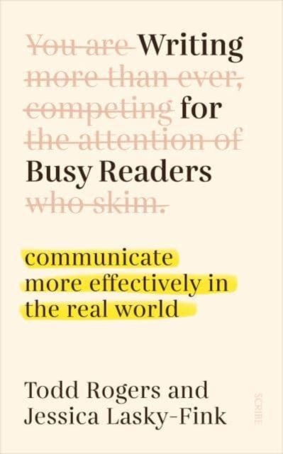 Book cover of Writing for Busy Readers