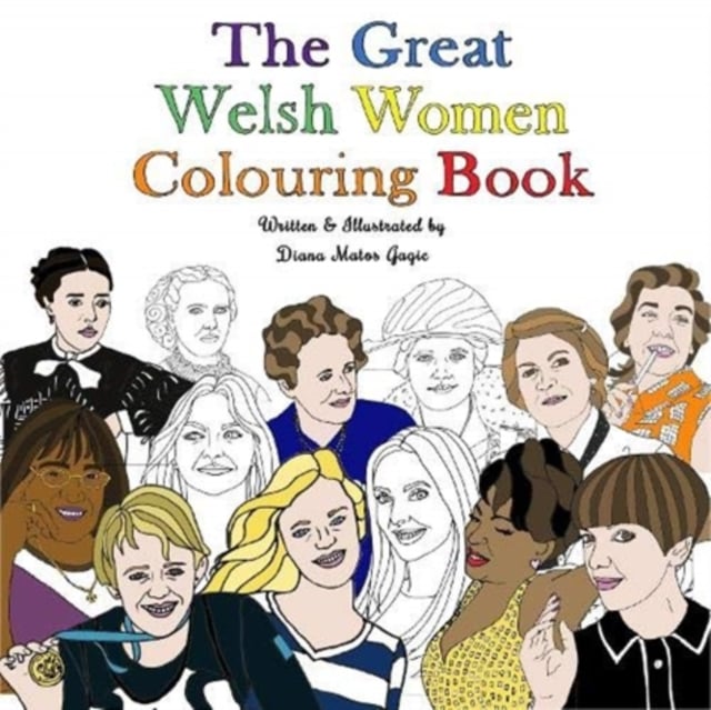 Book cover of The Great Welsh Women Colouring Book