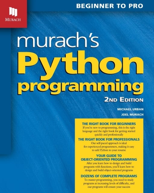 Book cover of Murach's Python Programming (2nd Edition)