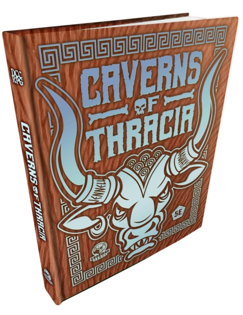 Book cover of The Caverns of Thracia (5E) Minotaur Hide Cover