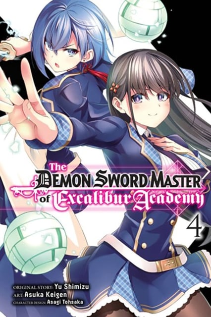 Book cover of The Demon Sword Master of Excalibur Academy, Vol. 4 (manga)