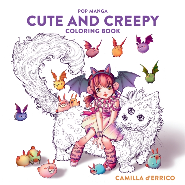 Book cover of Pop Manga Cute and Creepy Coloring Book