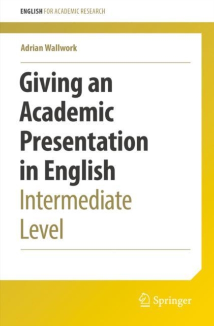Book cover of Giving an Academic Presentation in English