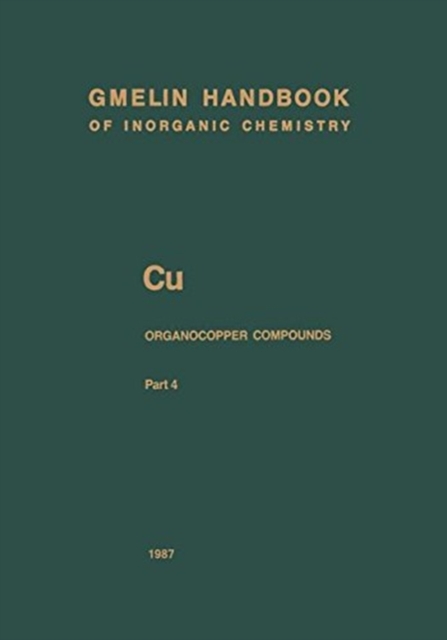 Book cover of Cu Organocopper Compounds